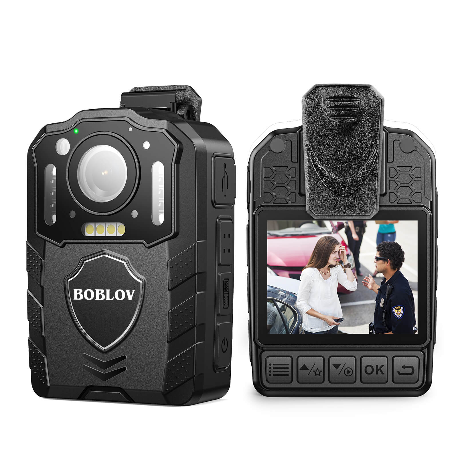 BOBLOV 1080P KJ25 Body Camera, Portable Body cam, 3000mAh Battery